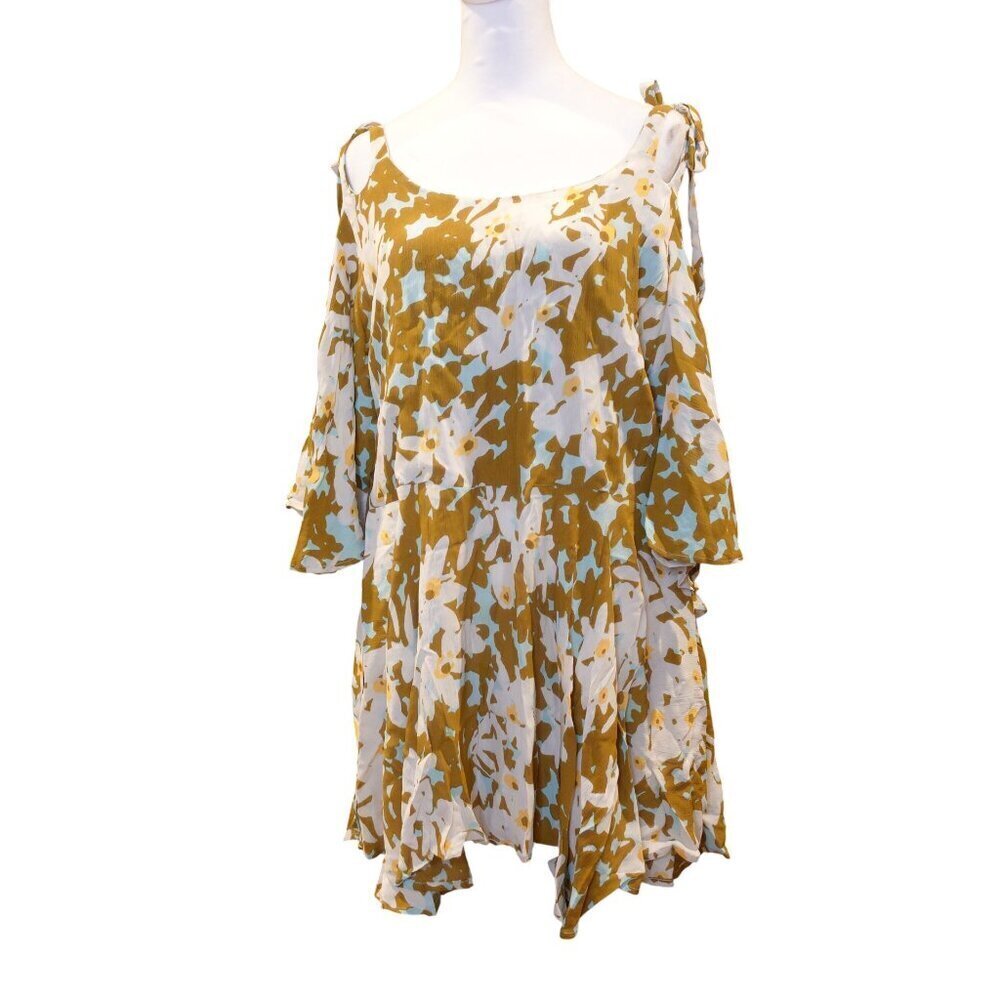 Free People One Lucina Boho tunic strappy dress Women's size XS - Picture 3 of 11